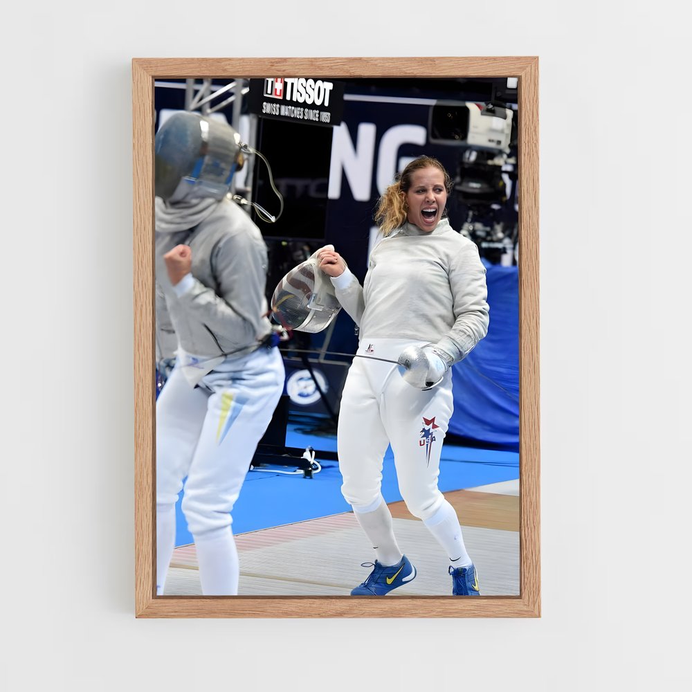 Poster Mariel de zagunis – affiche Escrime (vue 4)